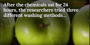 الطريقة الصحيحة لتنظيف التفاح 